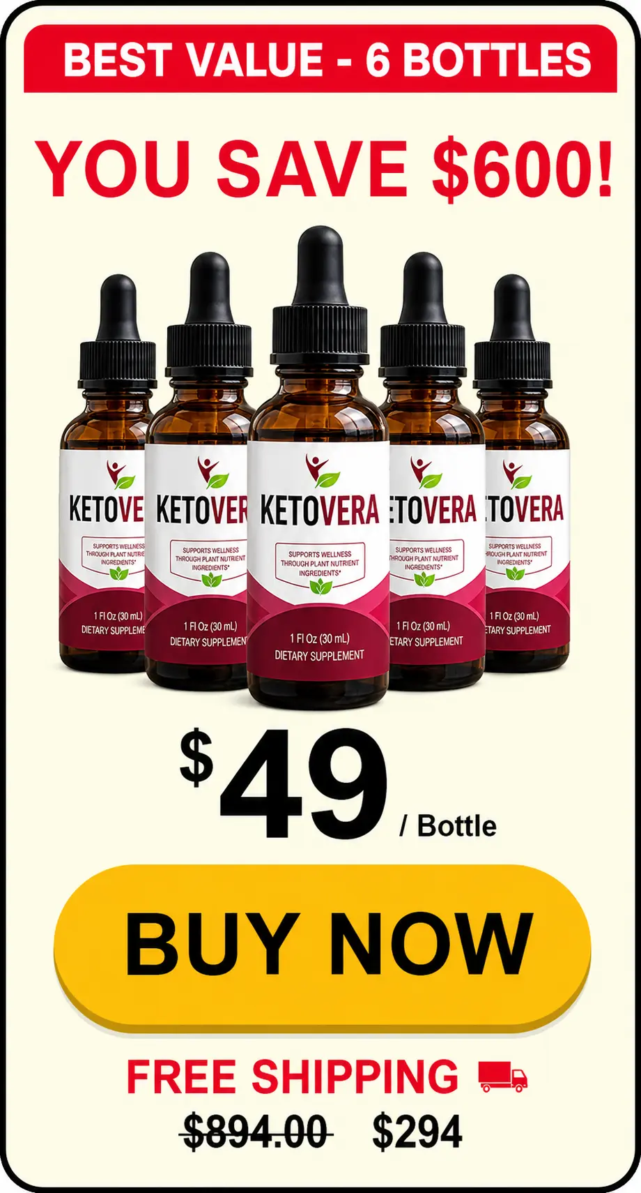 Buy KetoVera 6 Bottle
